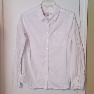 Ann Taylor LOFT Classic White Button Down